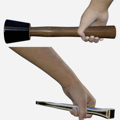 G8 Poses for Stone Carving Tool Set