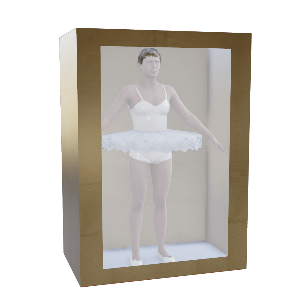a box to store G9F dancer 3D Render, Digital Art by DoroThee237