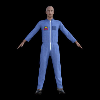 Gas Station Overall Long Sleeves for G8M