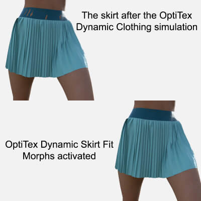 OptiTex Dynamic Skirt Fit Morphs for Genesis 8 Female