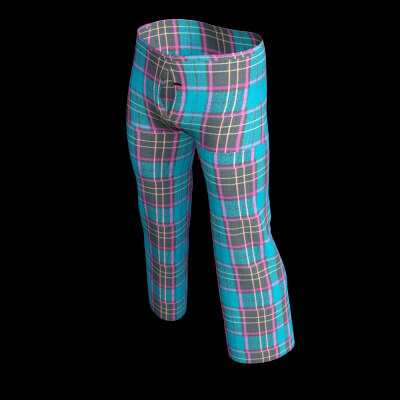Pajama Pants Buttoned Fly for Genesis 8 Male