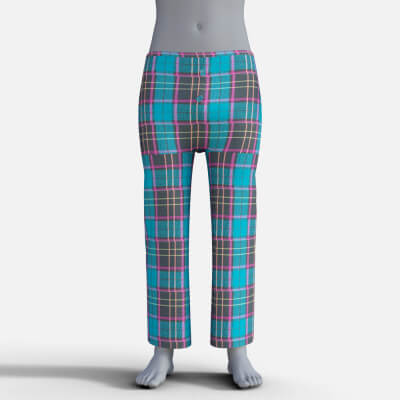 Pajama Pants Buttoned Fly for Genesis 9 Male