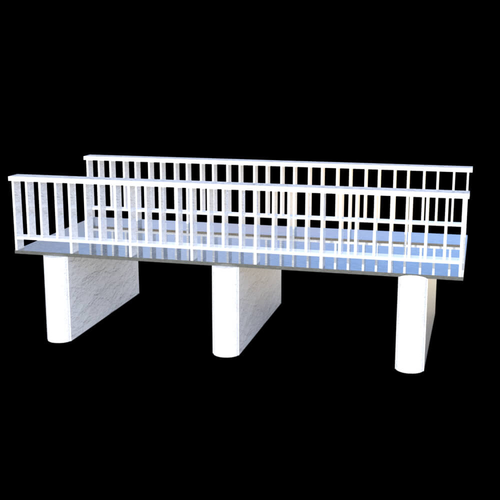 Pedestrian Bridge - Daz Content by DoroThee237