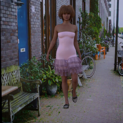 Selene Cascade Dress for Genesis 9 Female