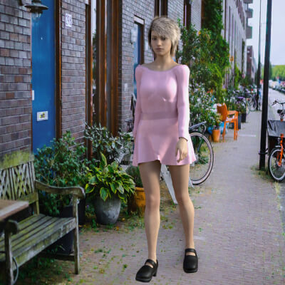 Sporty Flared Skirt for G8F