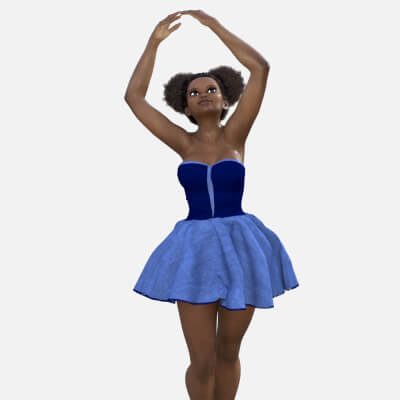 Velvet Dress Zip for G8F