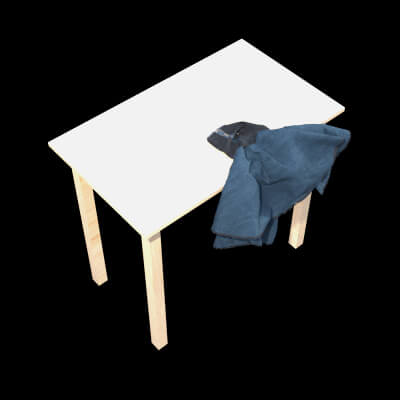 Velvet Dress Zip on Furniture