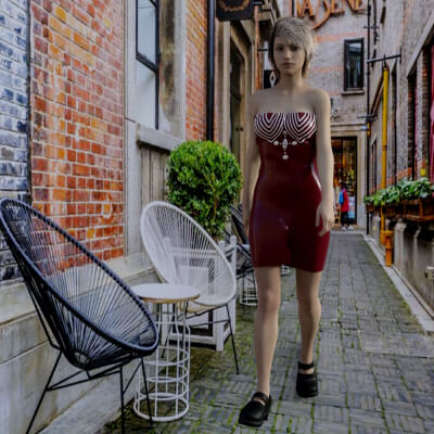 Vintage Silhouette Corset Dress