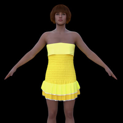 Yellow Dress for G9F