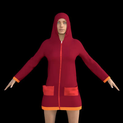 Zipped Hoodie for G8F