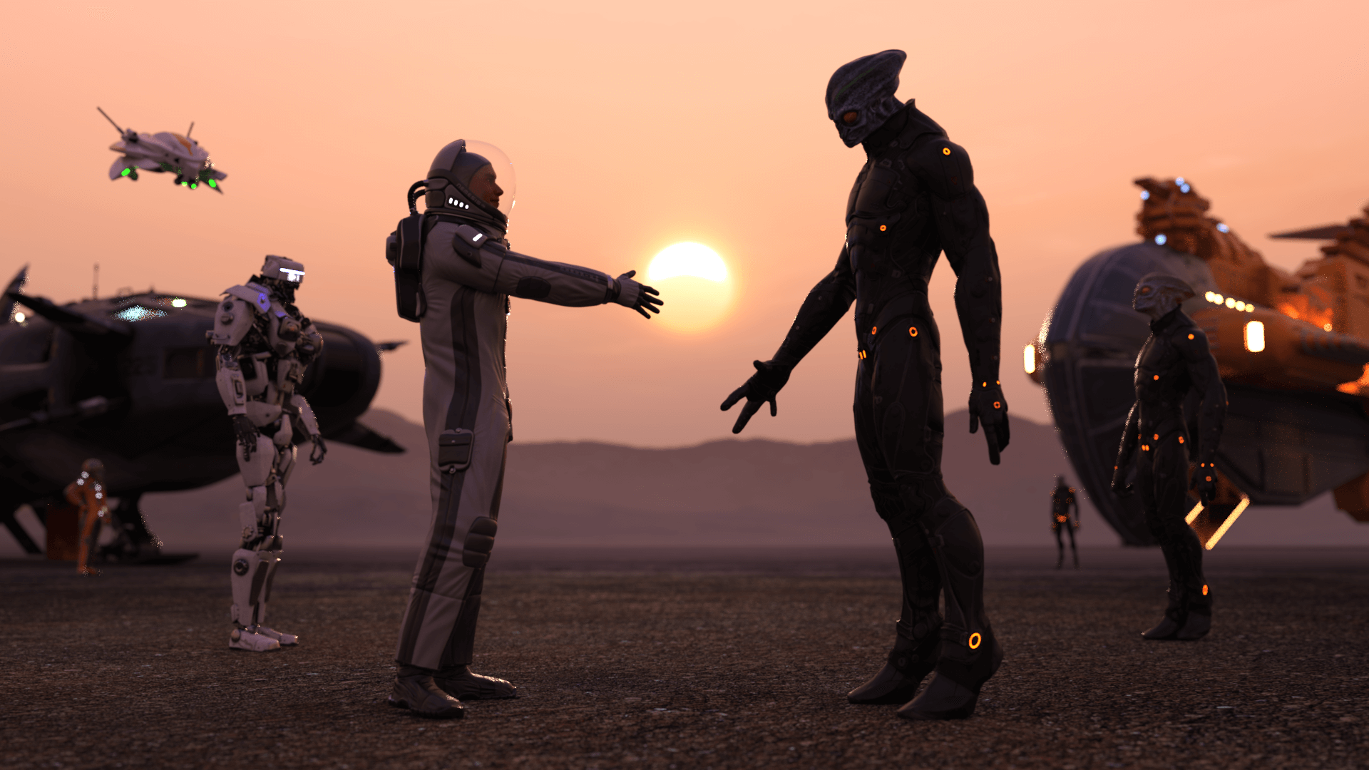 Dawn of a new era 3D Render, Digital Art by Draconus