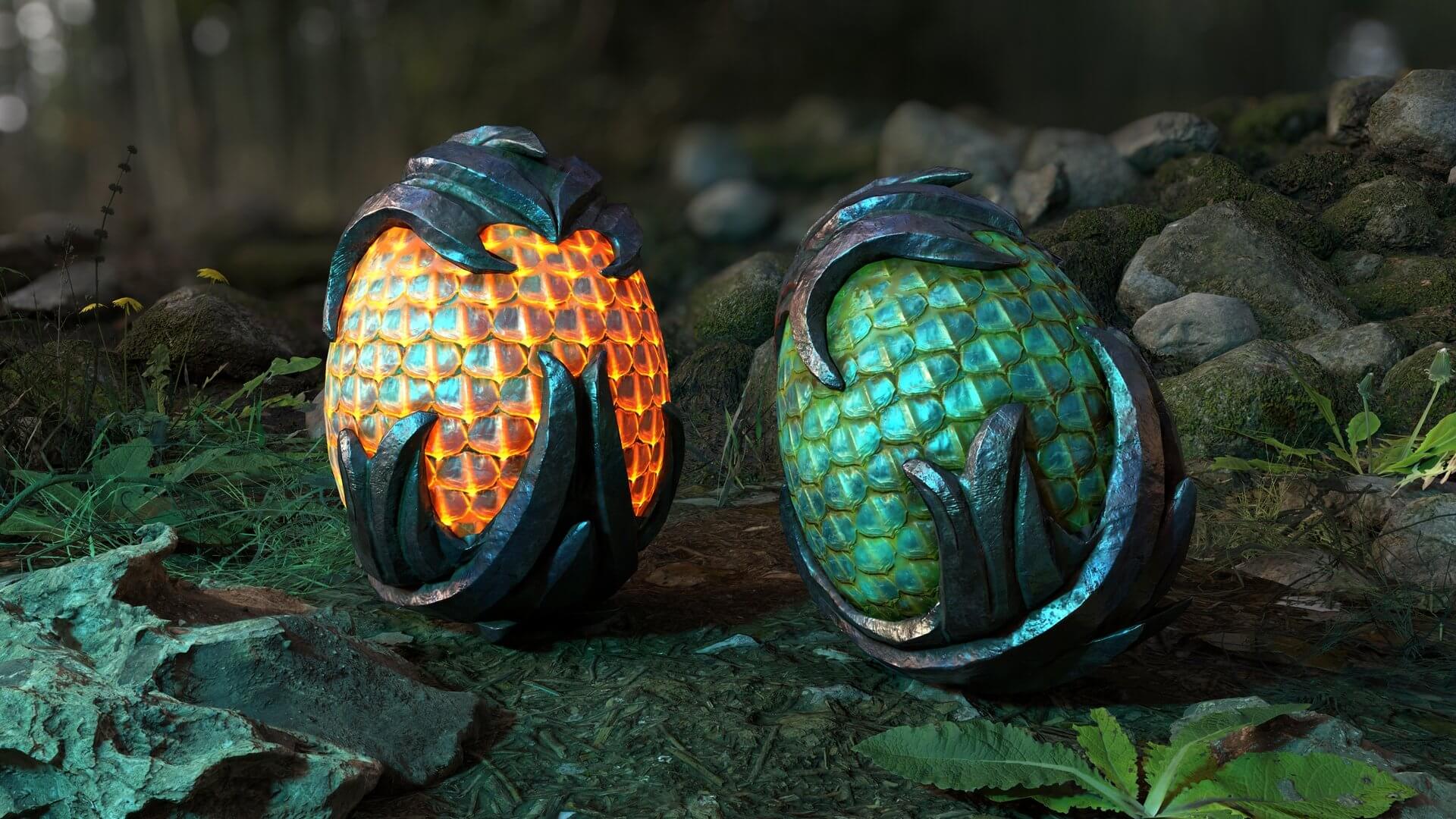 Dragon Egg 05 3D Model by Dragons_soul