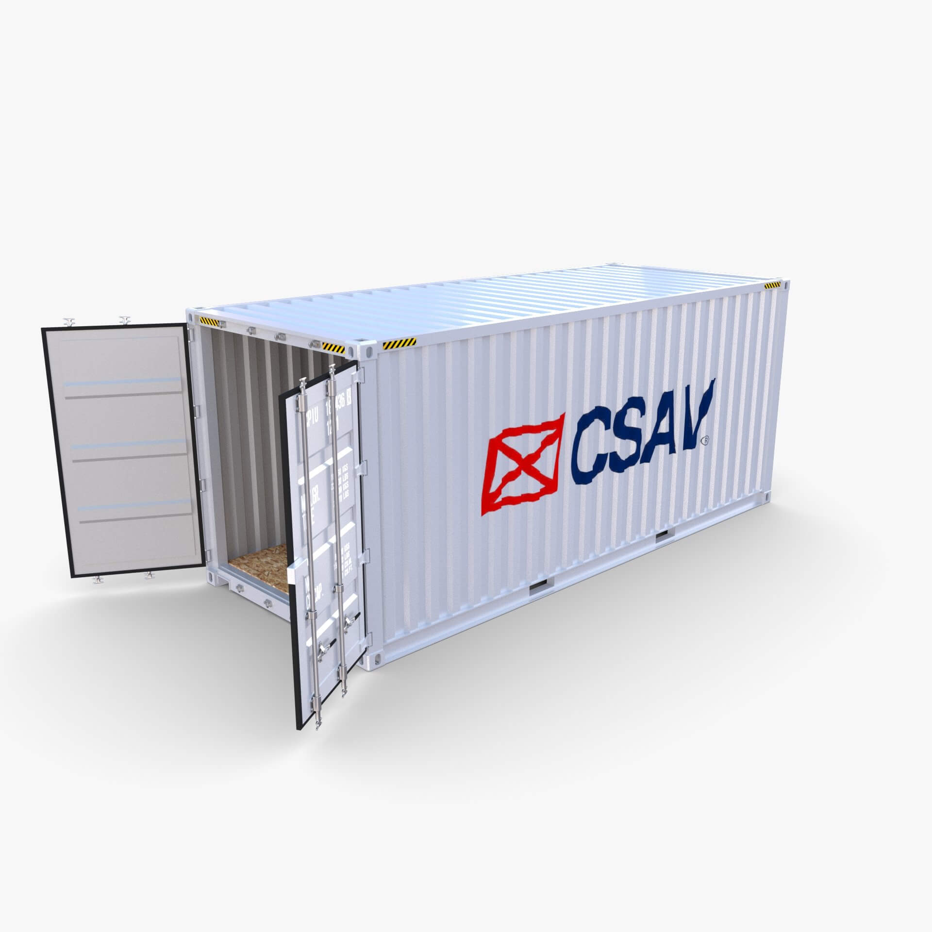 20ft Shipping Container CSAV V1 - 3D Model by dragosburian