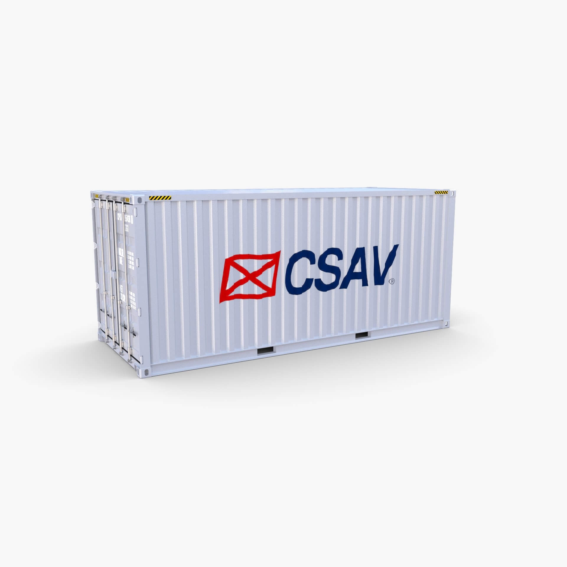 20ft Shipping Container CSAV V1 - 3D Model by dragosburian