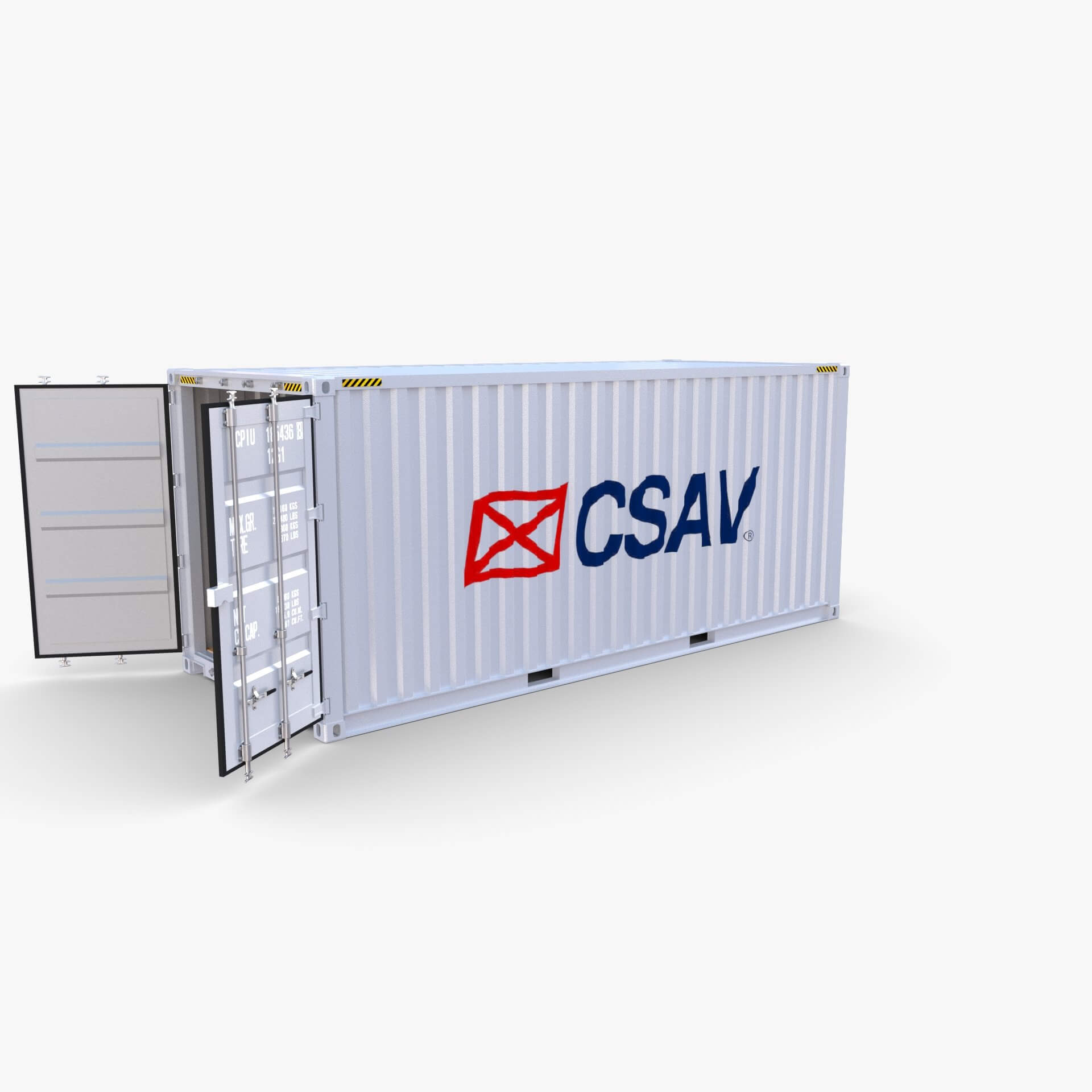 20ft Shipping Container CSAV V1 - 3D Model by dragosburian