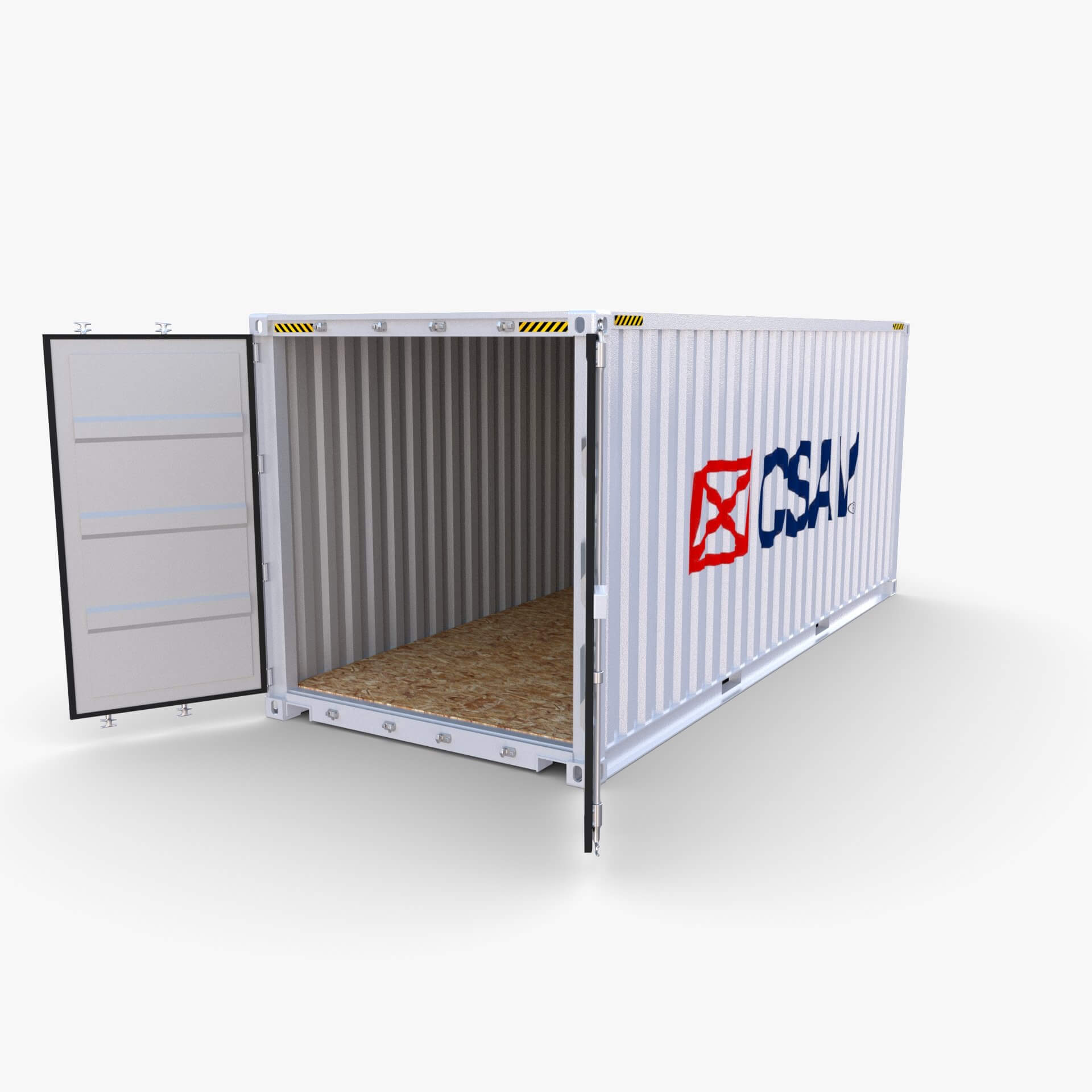20ft Shipping Container CSAV V1 - 3D Model by dragosburian