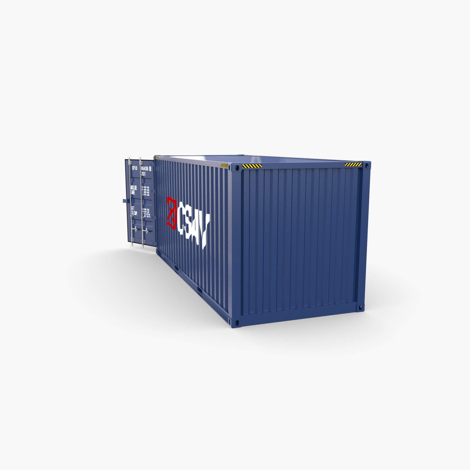 20ft Shipping Container CSAV V2 - 3D Model by dragosburian
