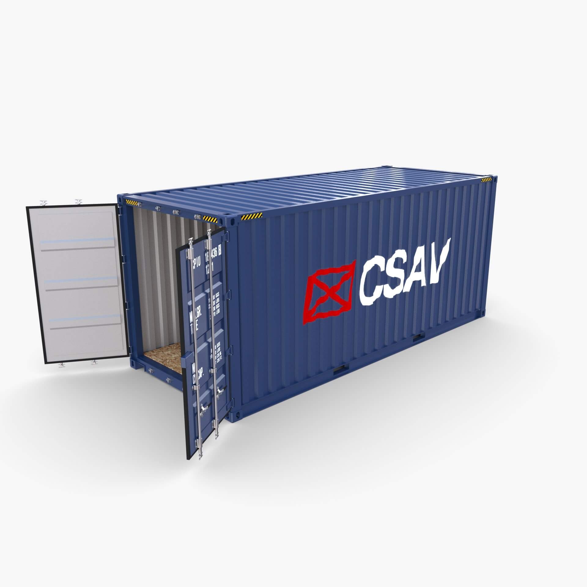 20ft Shipping Container CSAV V2 - 3D Model by dragosburian