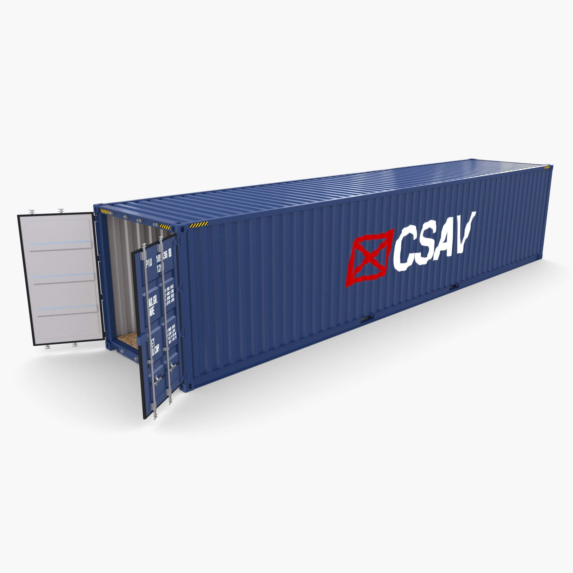 40ft Shipping Container CSAV V2 - 3D Model by dragosburian