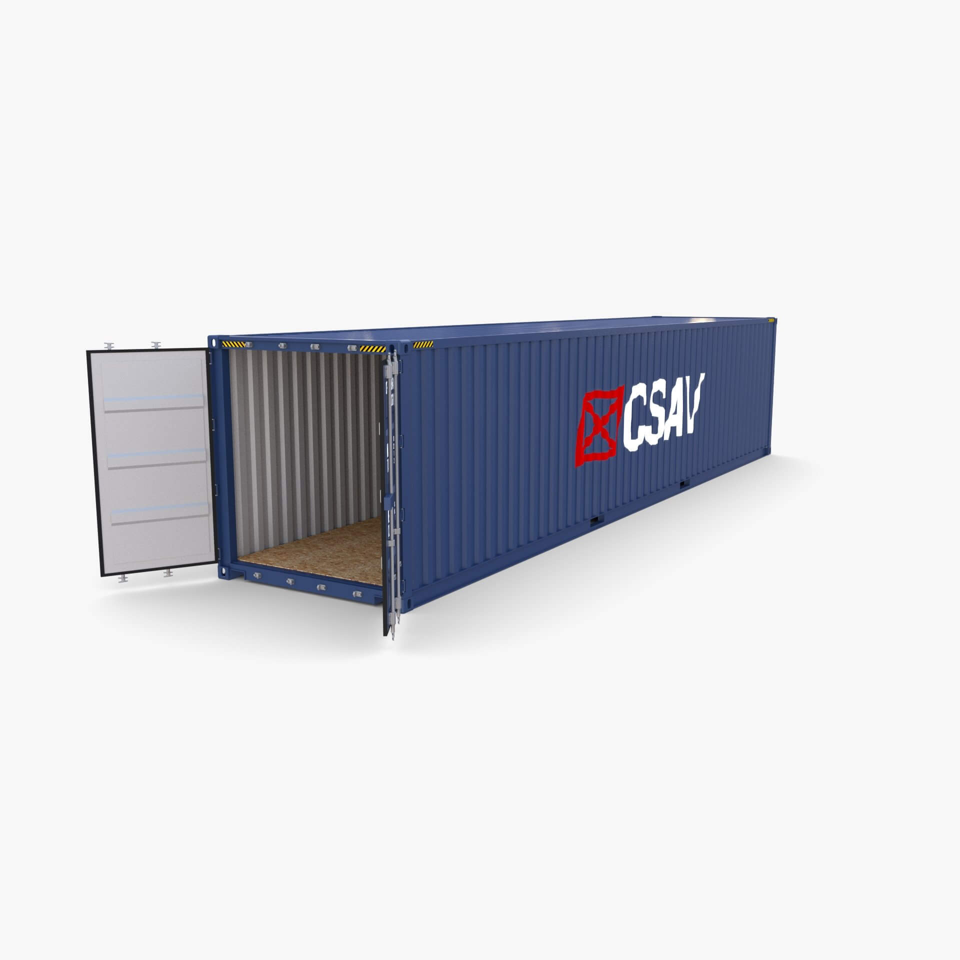 40ft Shipping Container CSAV V2 - 3D Model by dragosburian