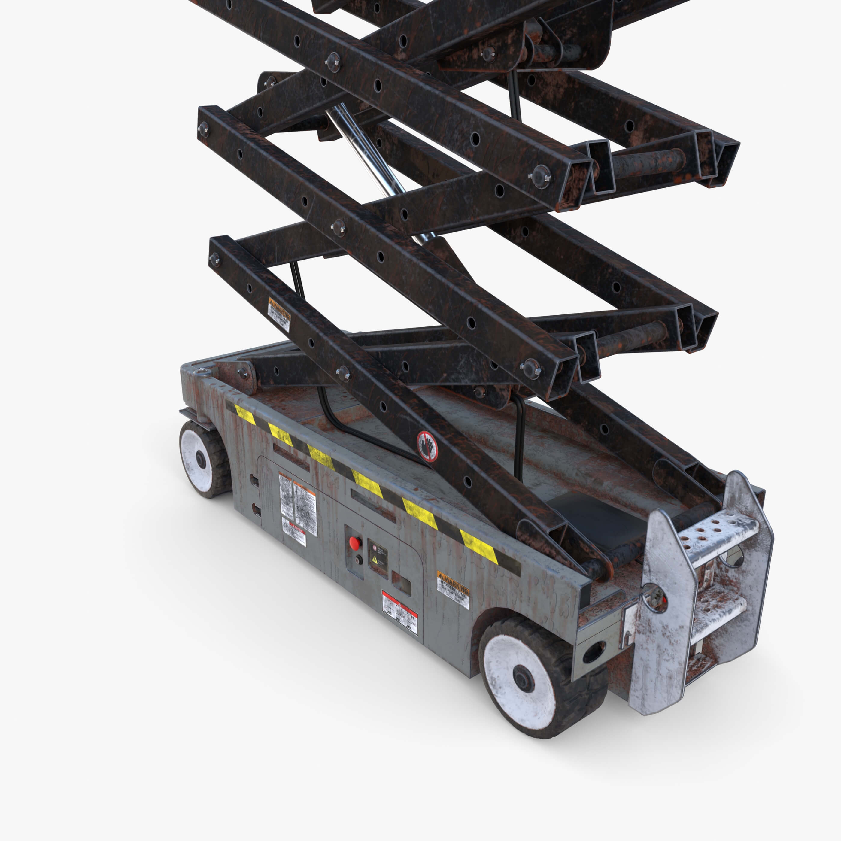 Animated Electric Scissor Lift V4 3D Model by dragosburian