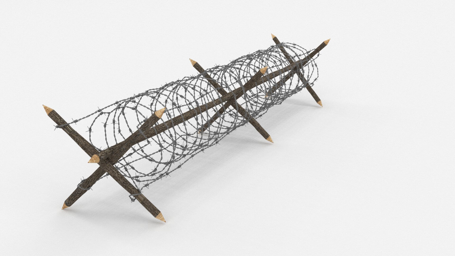 Barb Wire Obstacle 4 3D Model by dragosburian