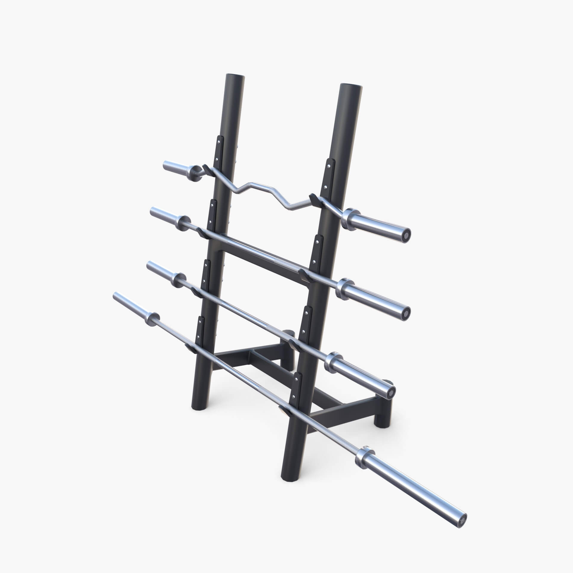 Barbell Rack V2 - 3D Model by dragosburian
