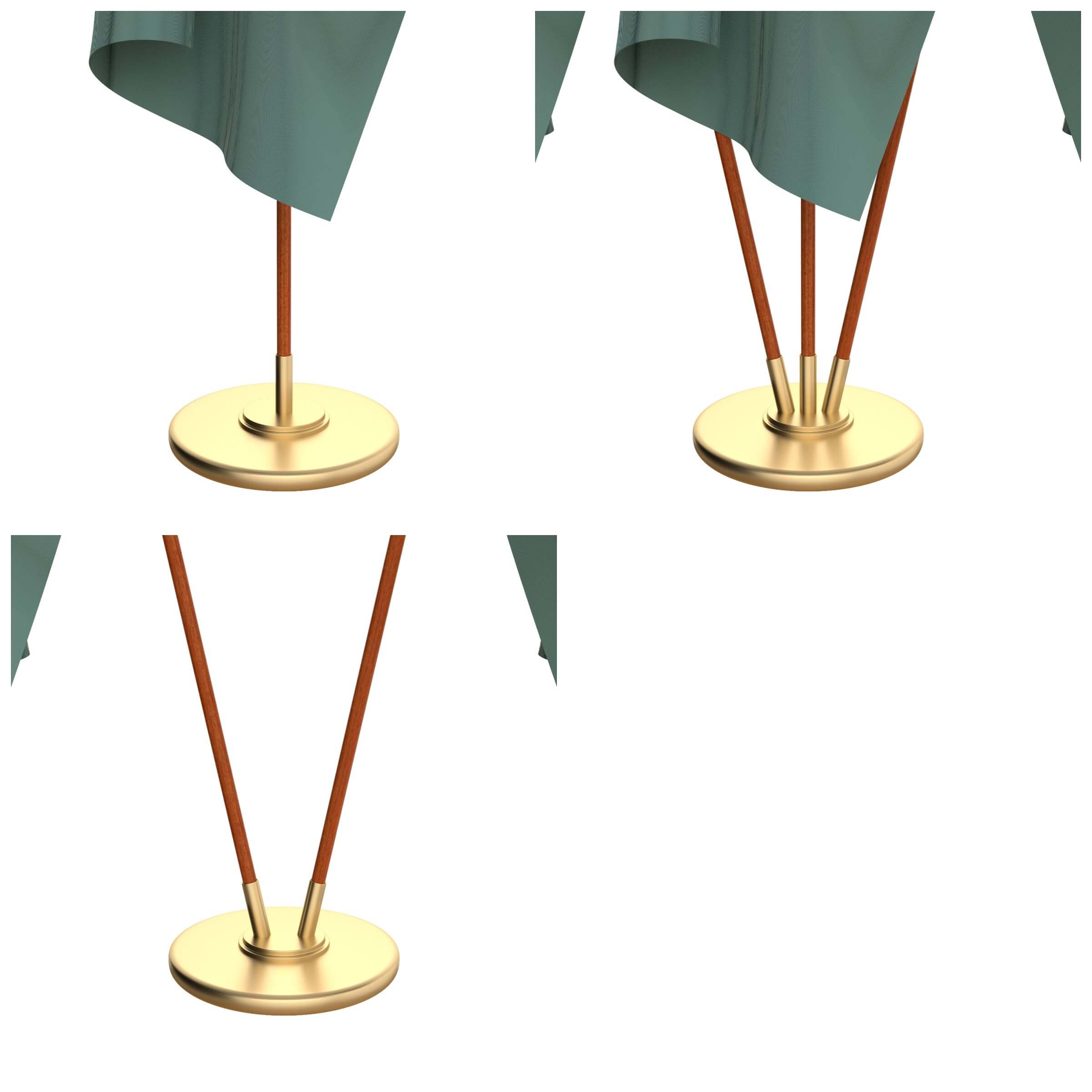 Delaware Flag Pack 3D Model by dragosburian