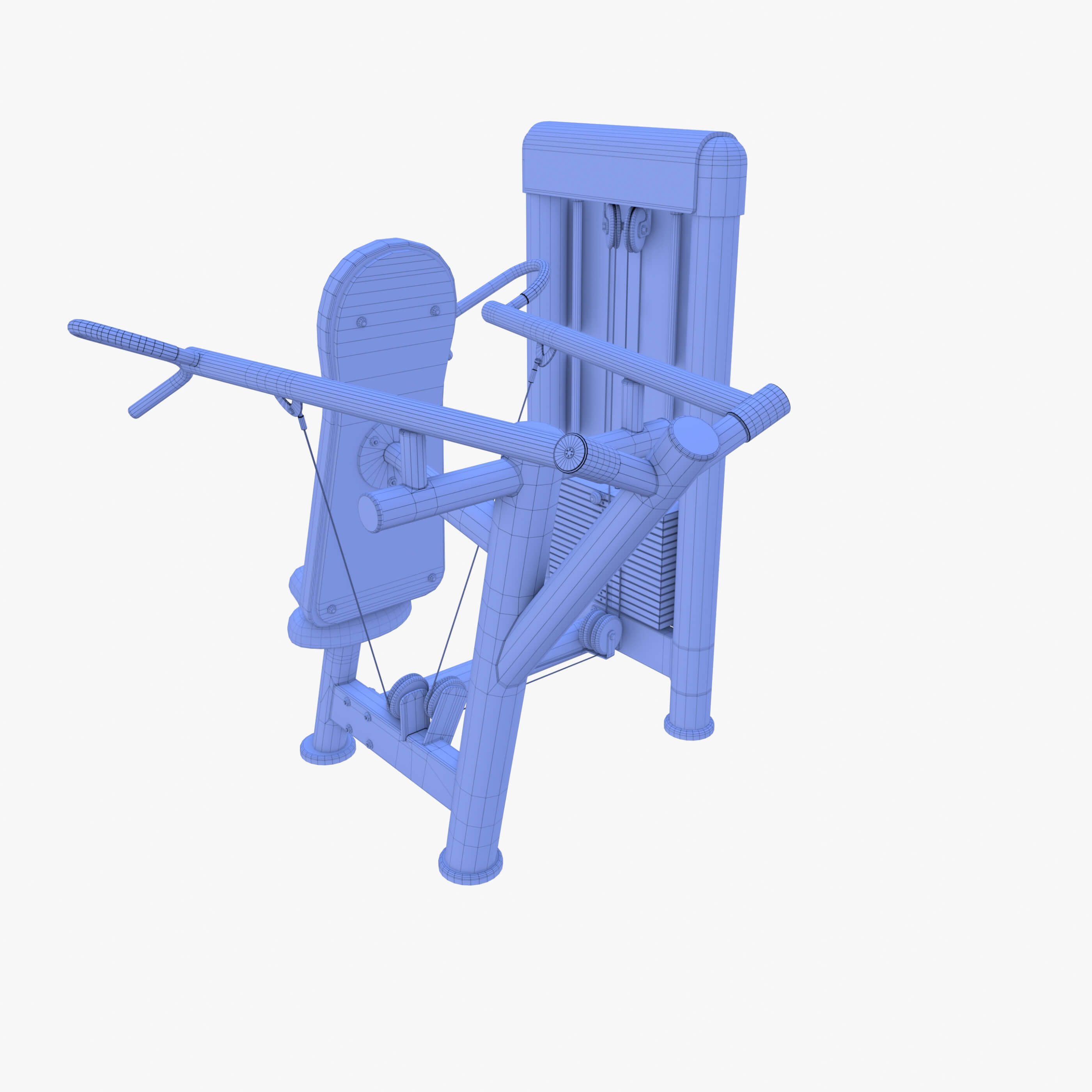 Deltoid Press Machine - 3D Model by dragosburian