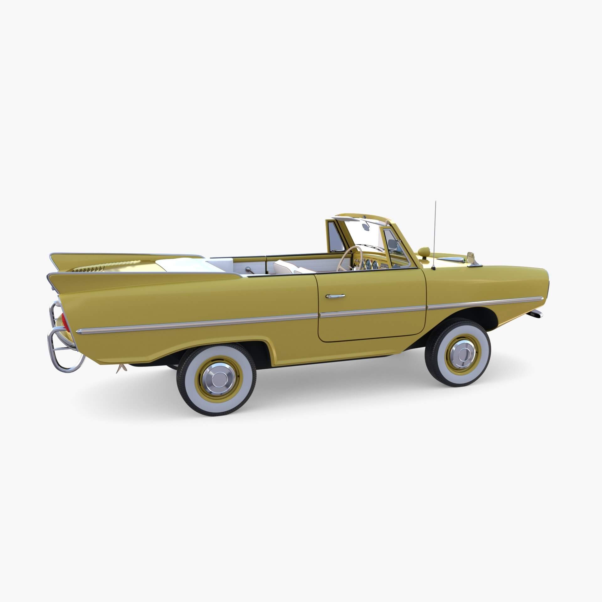 Generic 60s Amphibious Car - 3D Model by dragosburian