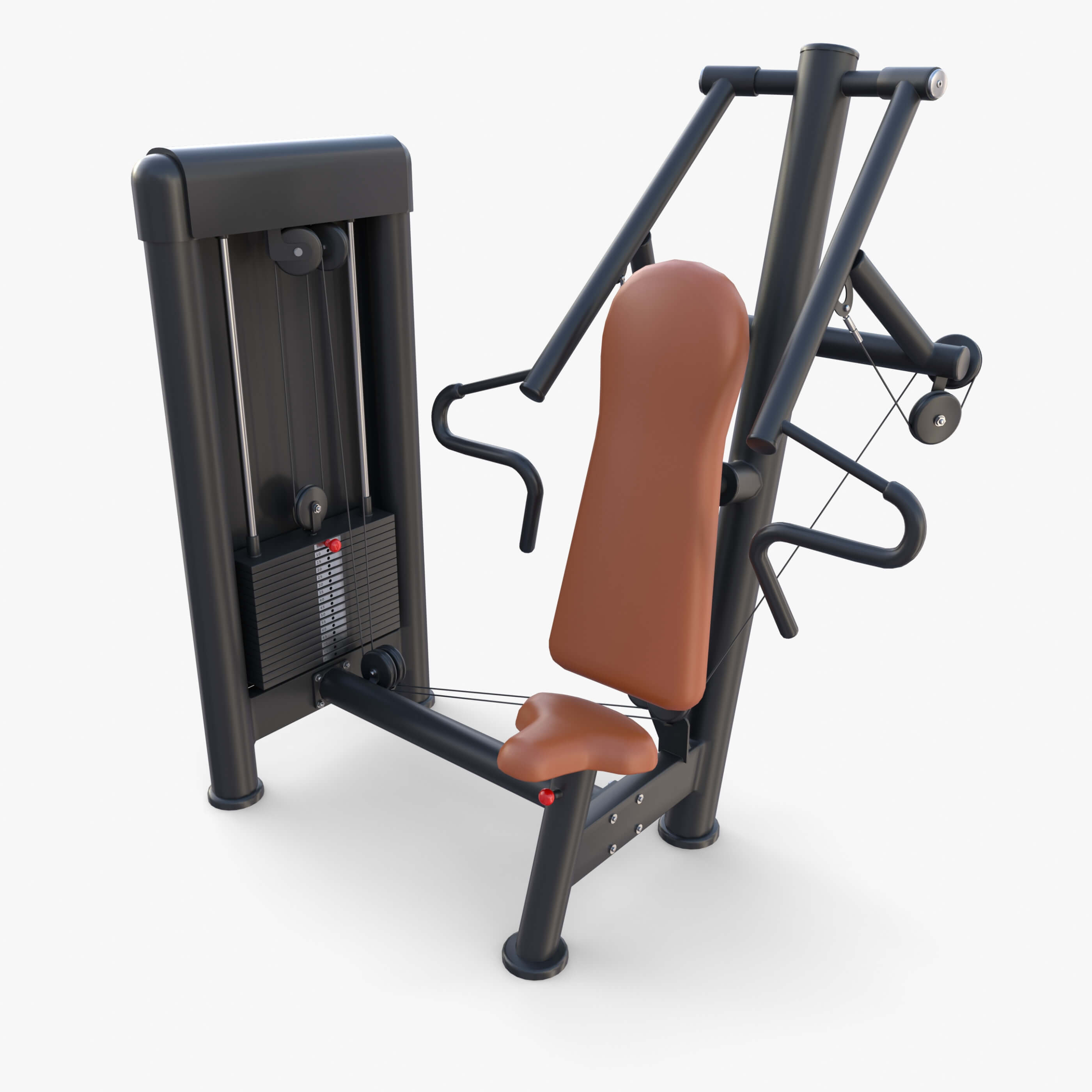 Inclined Chest Press Machine 3D Model by dragosburian