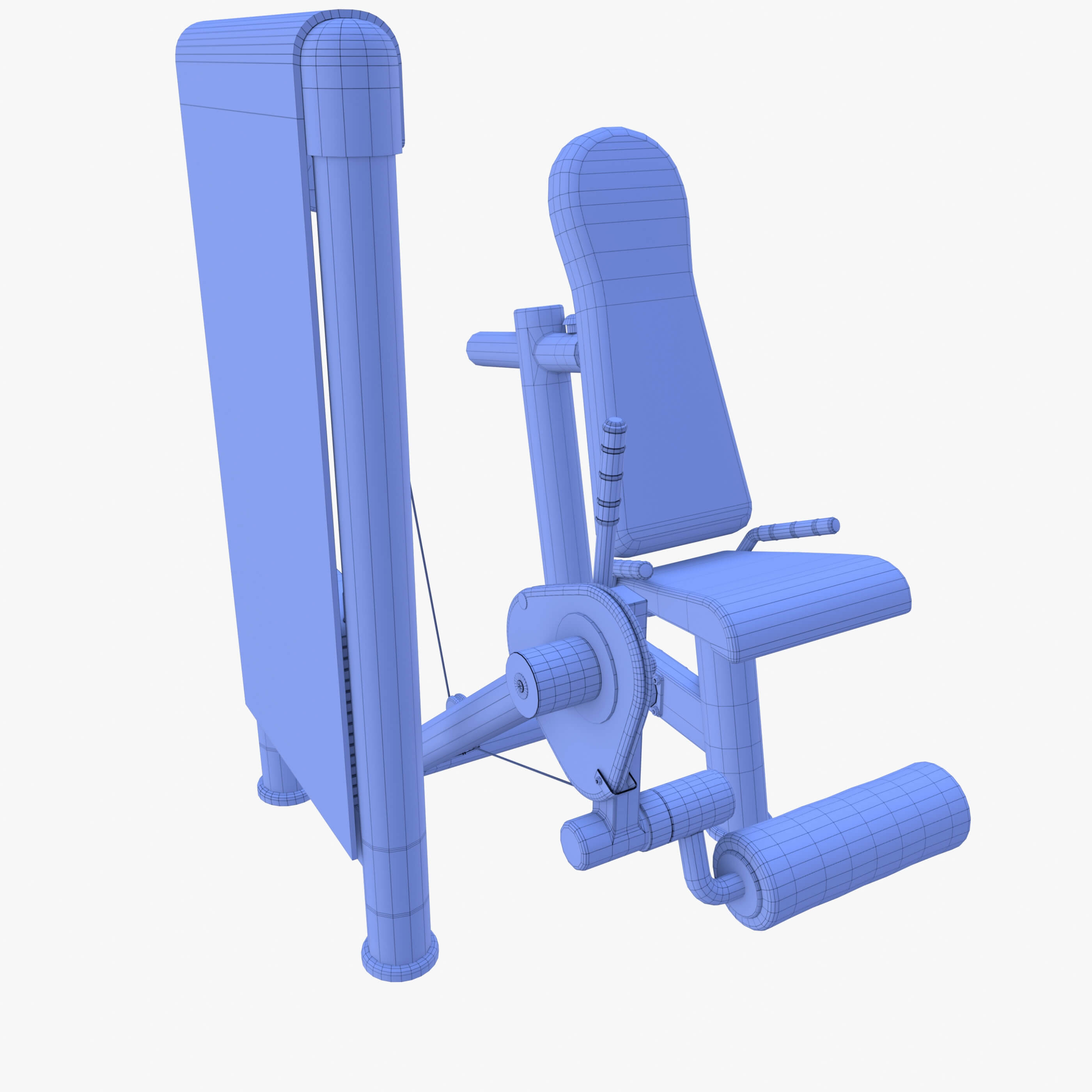 Leg Extension Machine 3D Model by dragosburian