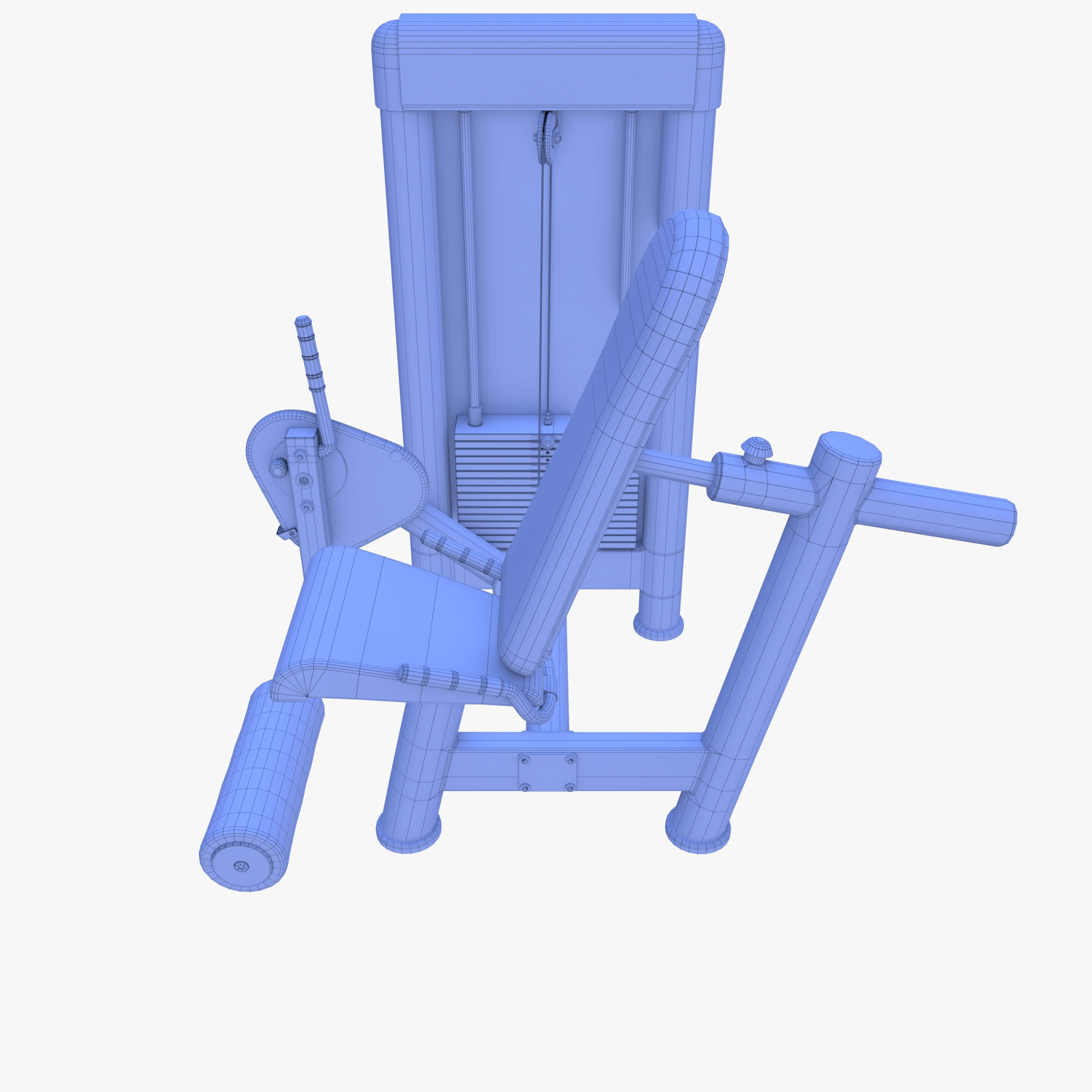 Leg Extension Machine 3D Model by dragosburian