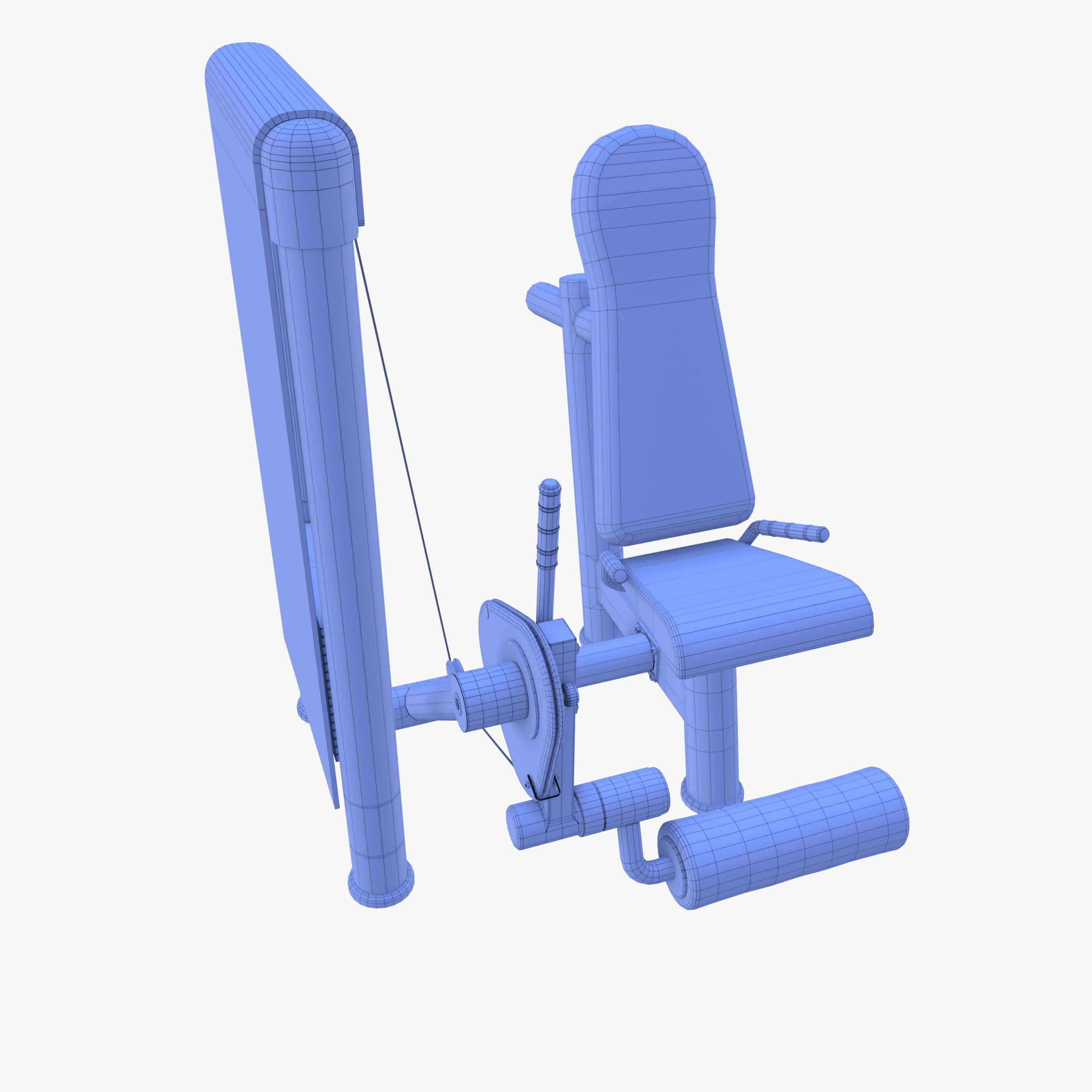 Leg Extension Machine 3D Model by dragosburian