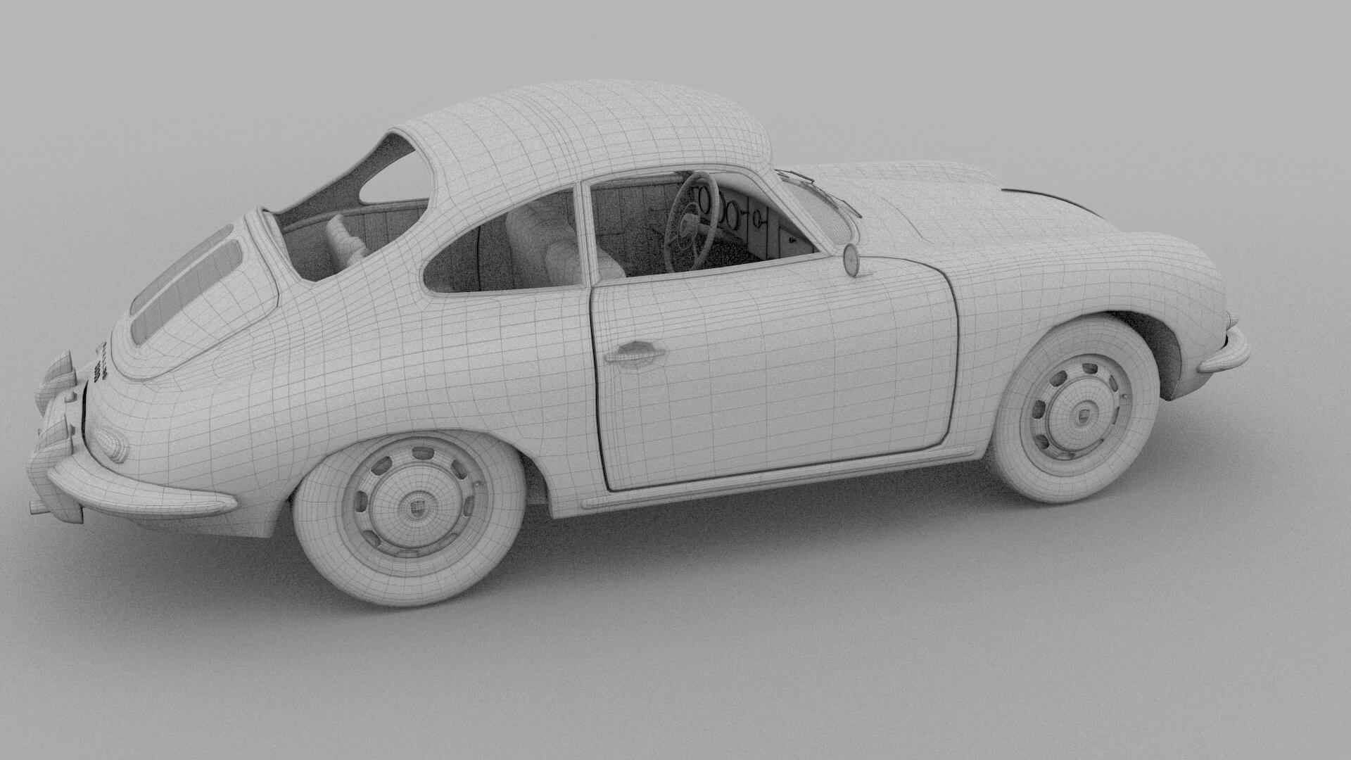 Porsche 356 - 3D Model by dragosburian