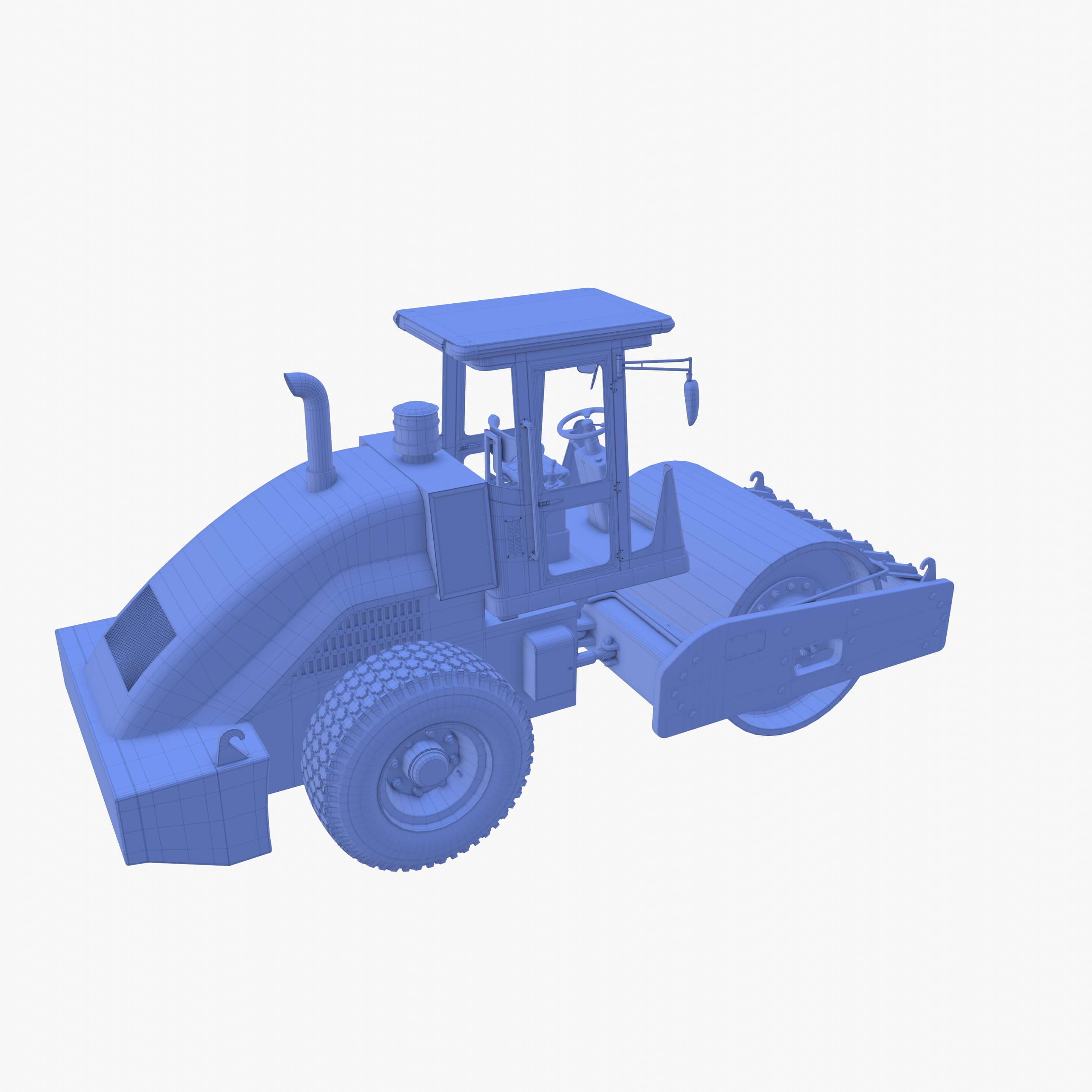 Road Roller V1 - 3D Model by dragosburian