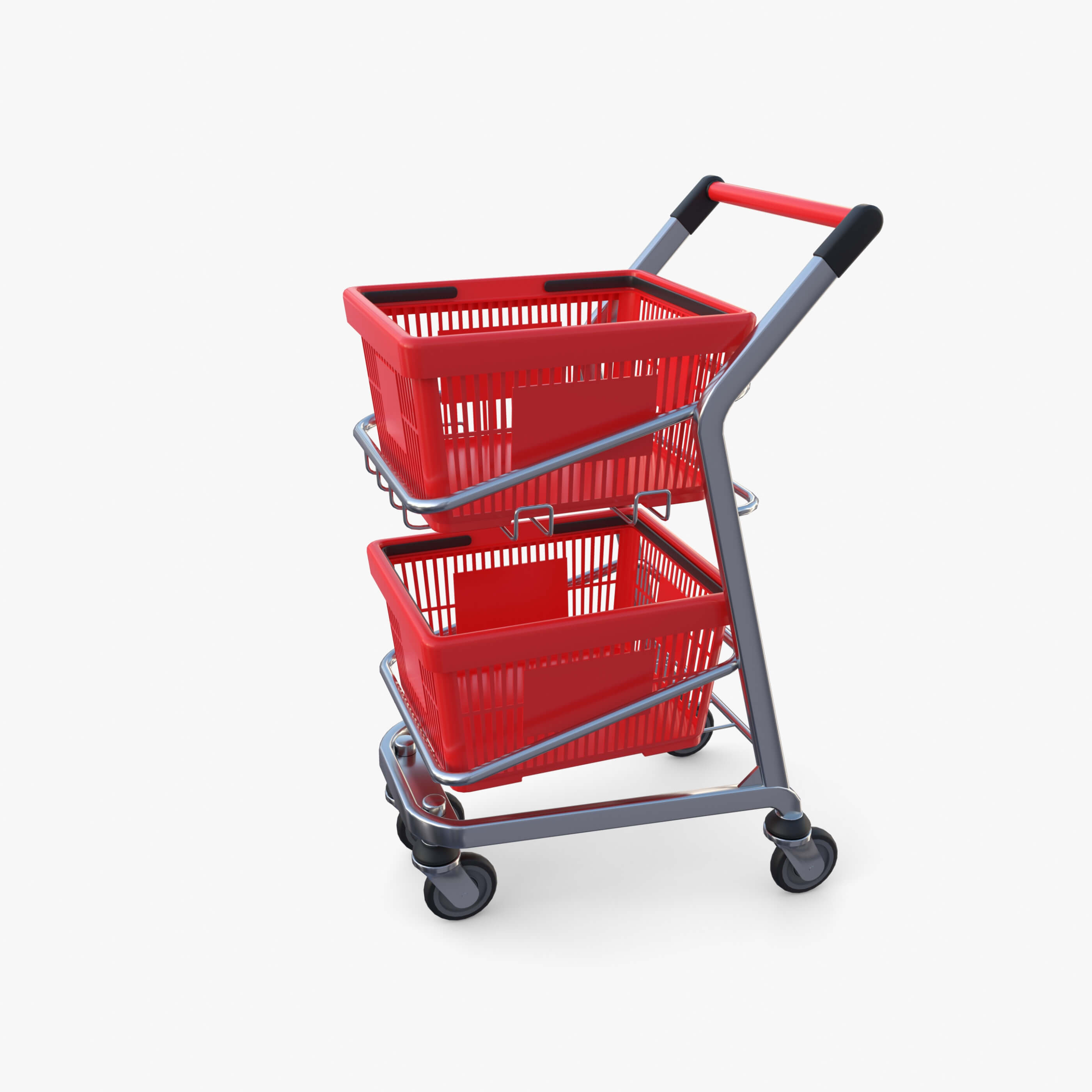 Shopping Cart V12 - 3D Model by dragosburian