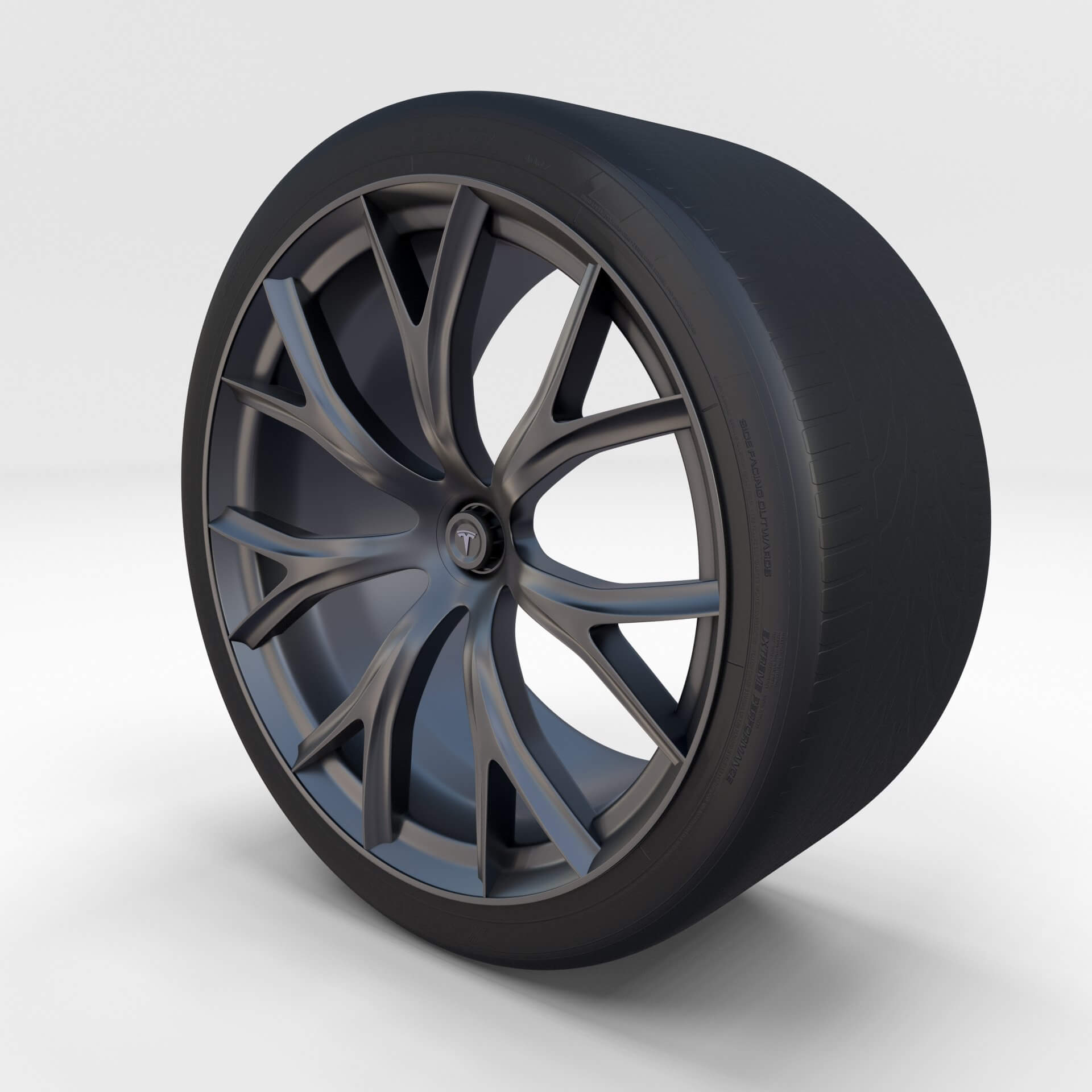 Tesla Roadster Rim - 3D Model by dragosburian