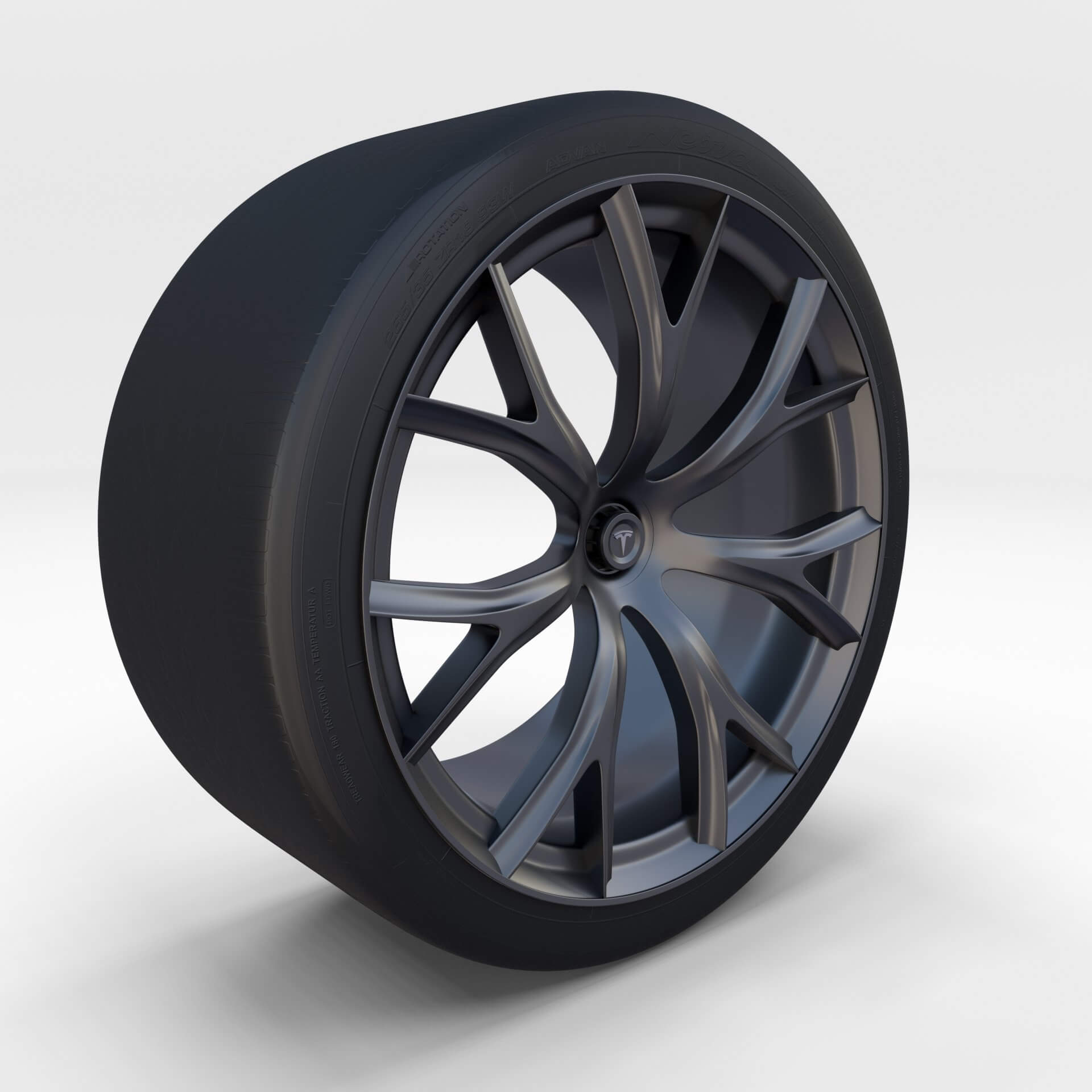 Tesla Roadster Rim - 3D Model by dragosburian
