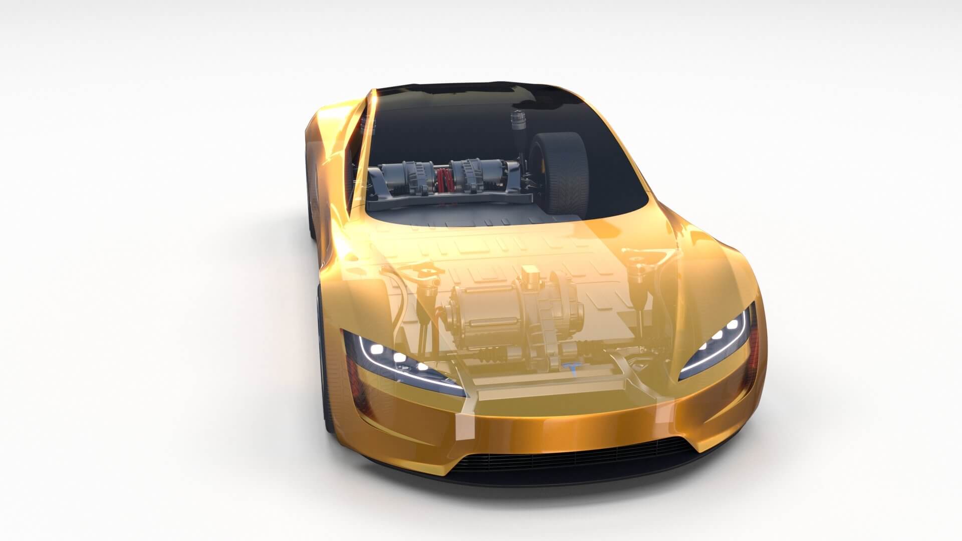 Tesla model 3 Yellow