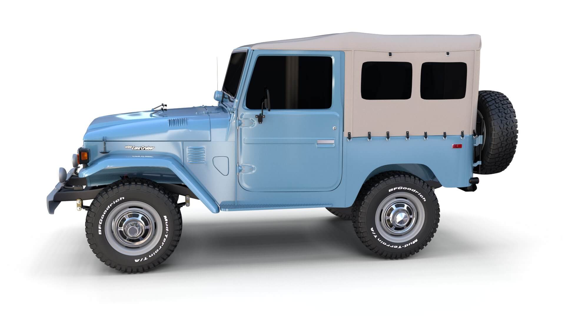 Toyota Land Cruiser FJ 40 Soft Top - 3D Model by dragosburian