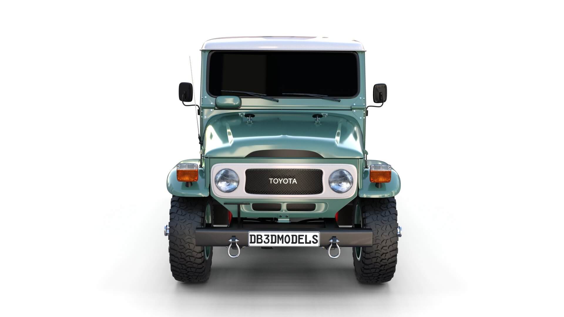 Toyota Land Cruiser FJ 40 with Chassis - 3D Model by dragosburian