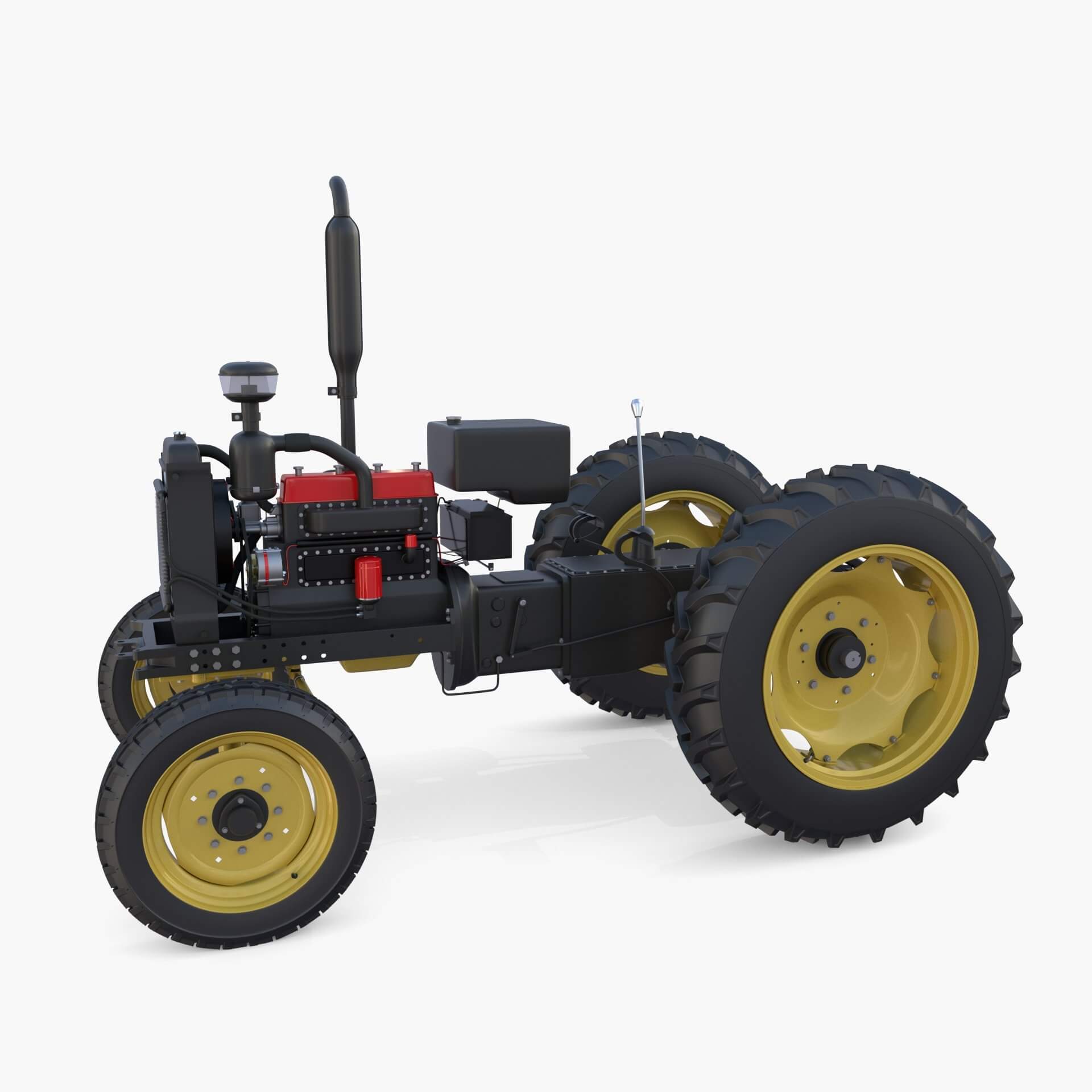 Tractor Chassis 3D Model by dragosburian
