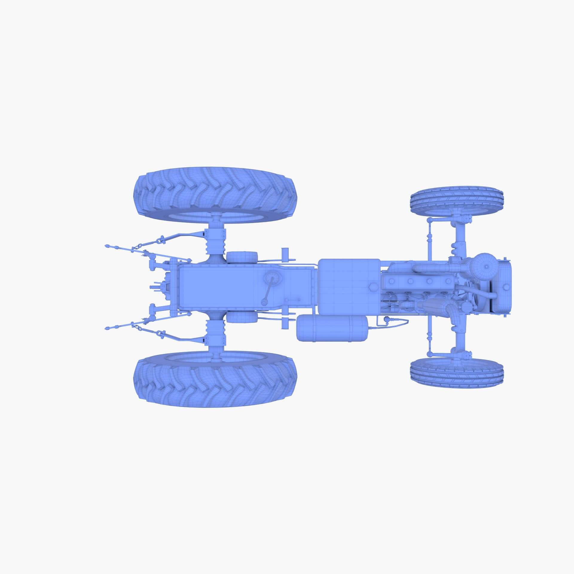 Tractor Chassis 3D Model by dragosburian