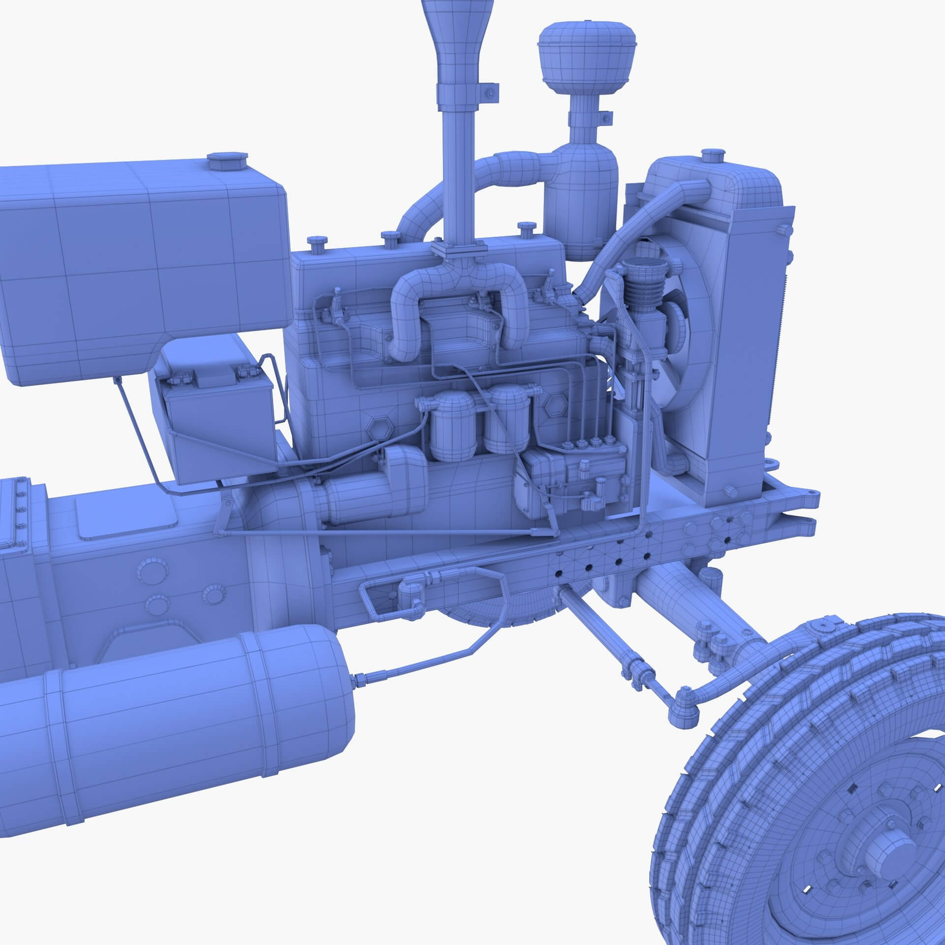 Tractor Chassis 3D Model by dragosburian