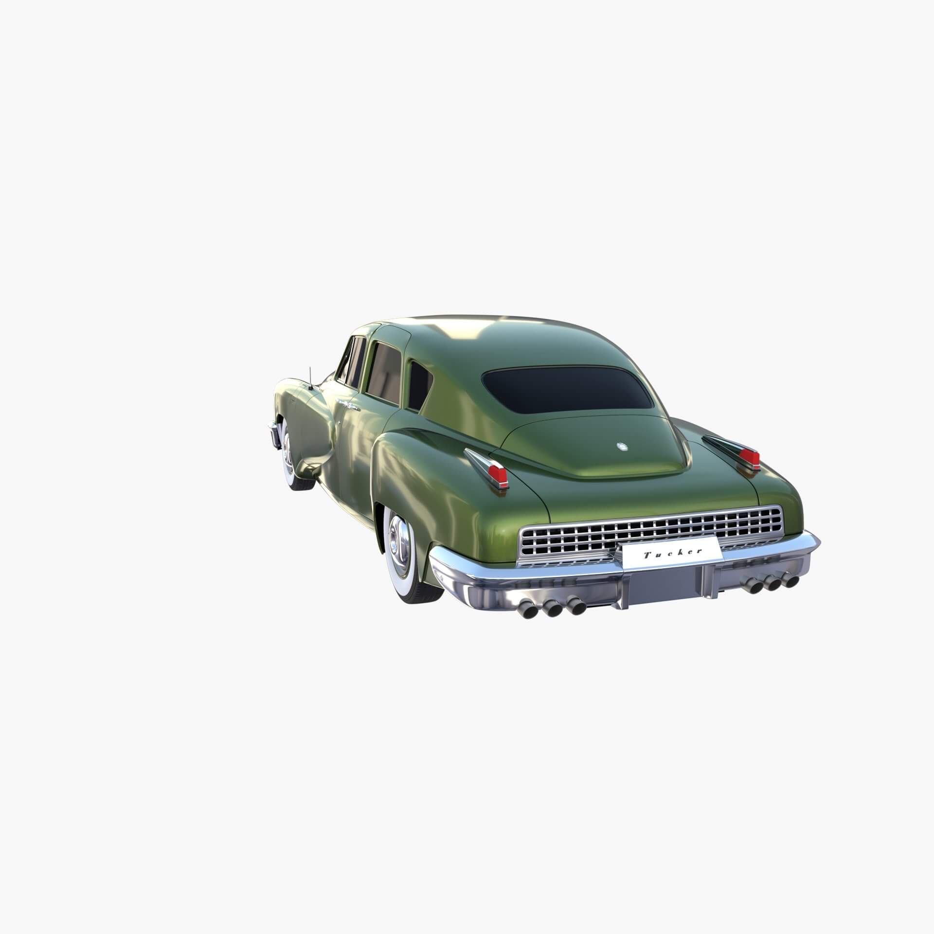 Tucker 48 Green 3d Model By Dragosburian