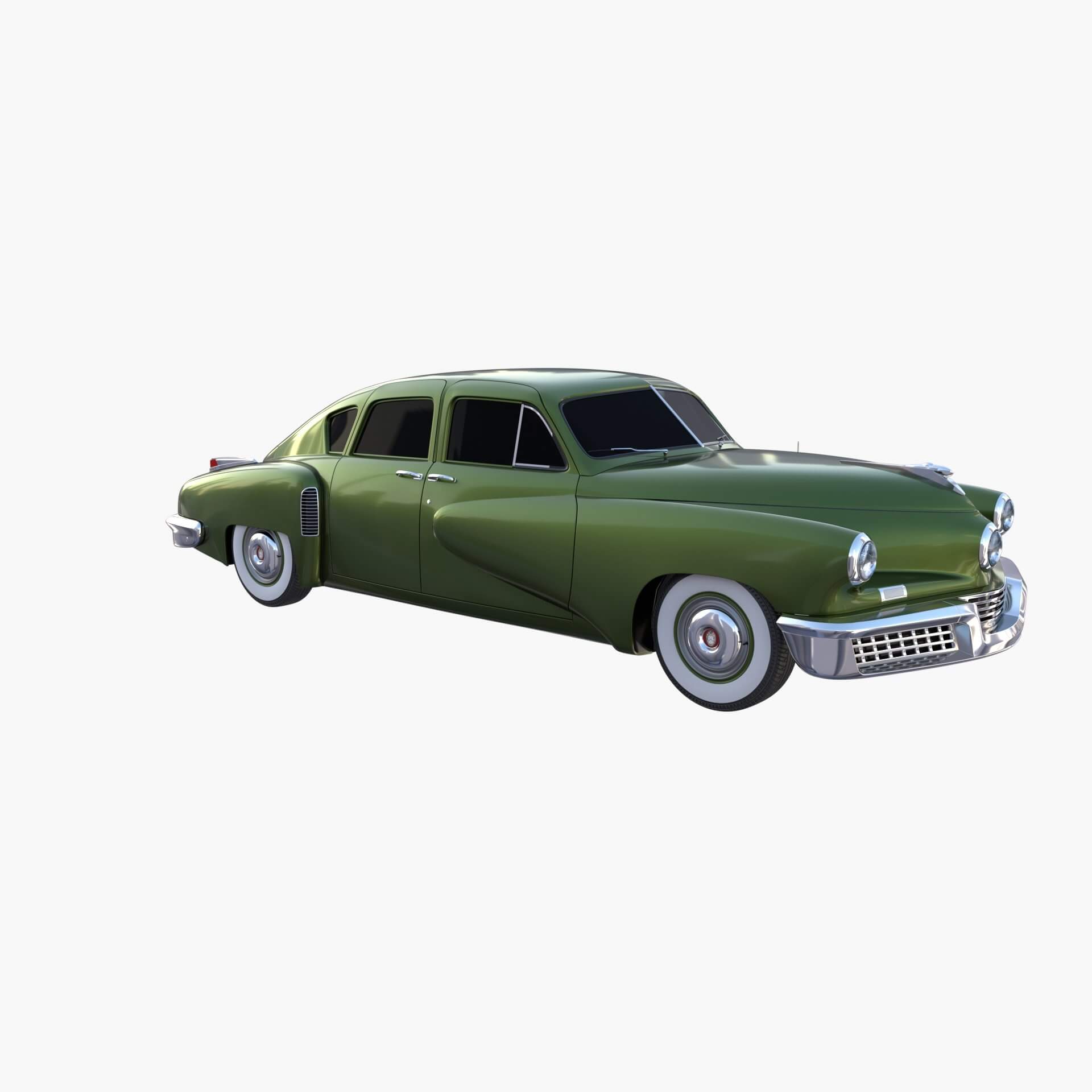 Tucker 48 Green 3d Model By Dragosburian