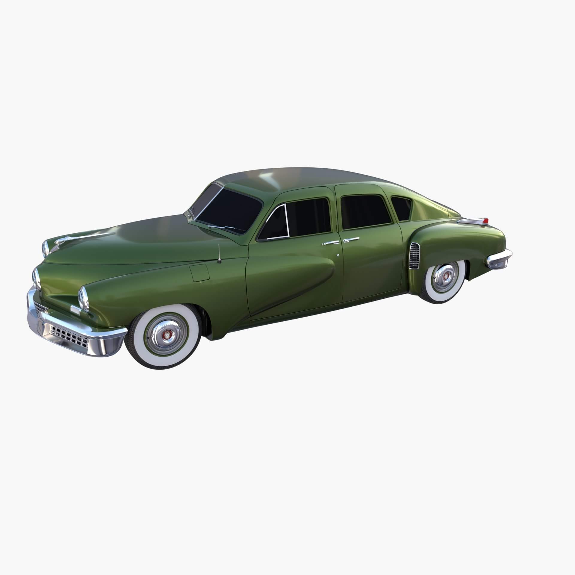Tucker 48 Green 3d Model By Dragosburian
