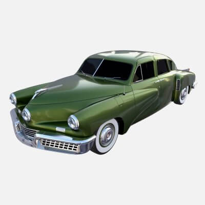 Tucker 48 Green 3d Model By Dragosburian
