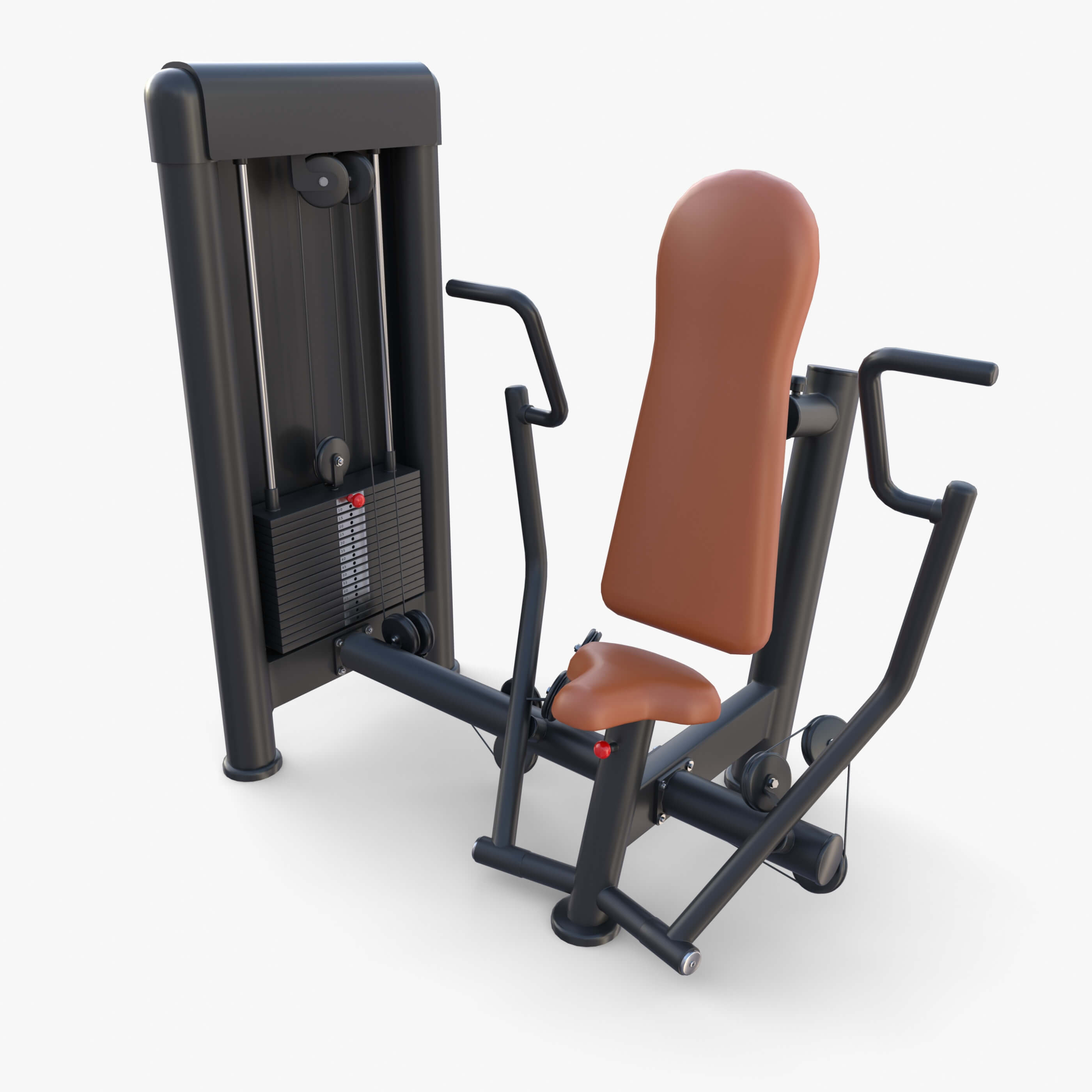 Vertical Chest Machine 3D Model by dragosburian